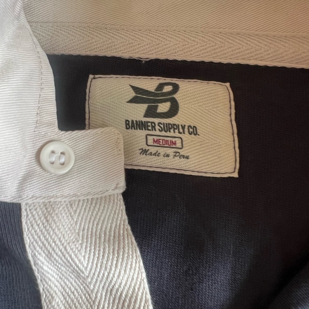 Vintage Penn State Blue and White Striped Rugby Shirt - Picture 6 of 6